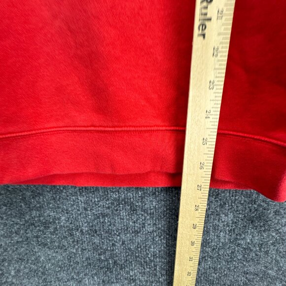 Nike Ohio State Sweatshirt Small Red Pullover Buckeyes Center Swoosh Crew Neck - Picture 10 of 12